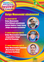 Valga Museum is participating in this year's Valga-Valka Twin Cities Festival with three events